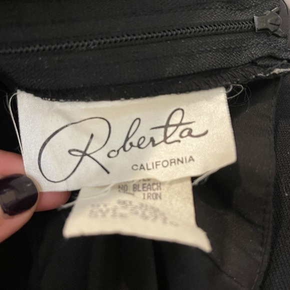 Vintage Roberta California Gauze Halter Dropped Waist Handkerchief Dress 9/10 - Picture 6 of 7